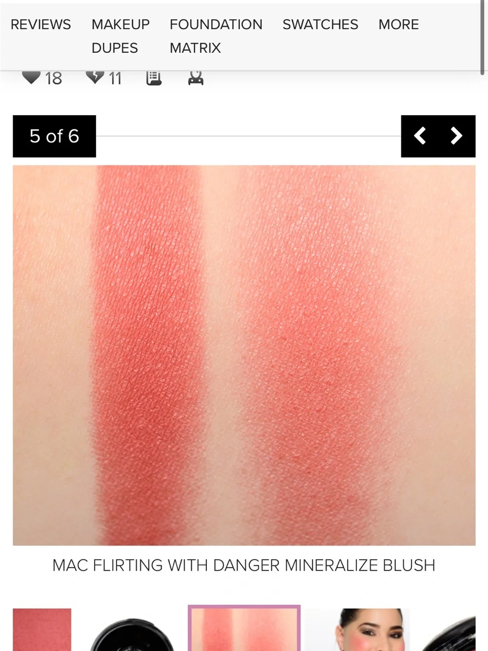 BRAND NEW MAC Cosmetics Blush — flirting with danger